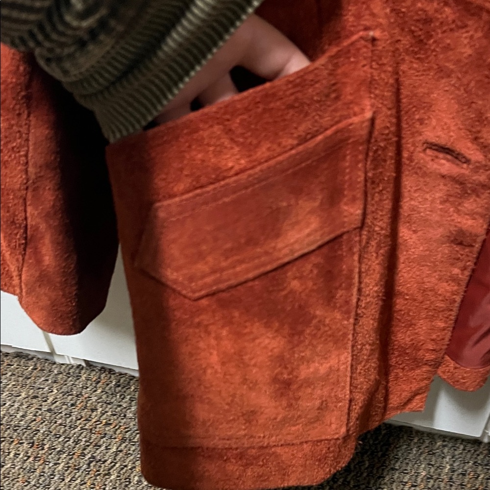 Rust Suede Jacket - Picture 3 of 5